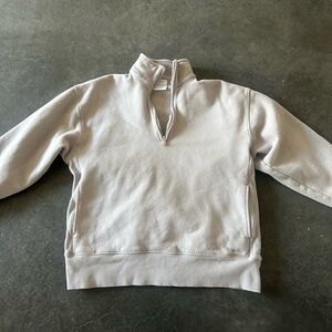 aritzia boyfriend quarter zip